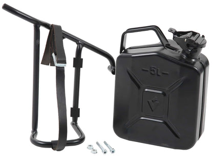 Hepco & Becker Canister 4 ltr. incl. holder left Cutout - black for Moto Guzzi V 9 Roamer (2016-2025)