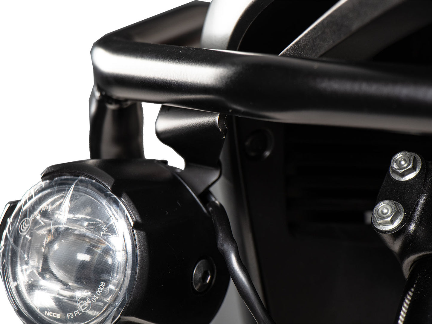 Hepco & Becker Adapter set black for original auxiliary headlights for combination with Hepco&Becker tank protection bar for Honda XL 750 Transalp (2023-2024)