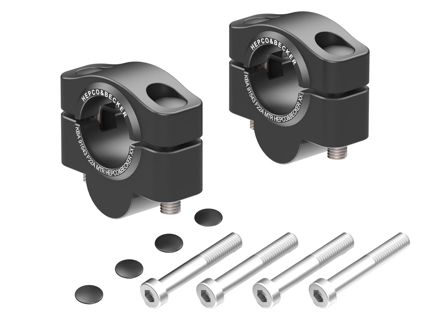 Hepco & Becker Handlebar Riser for KTM 890 Duke R (2020-2023), 20mm - black