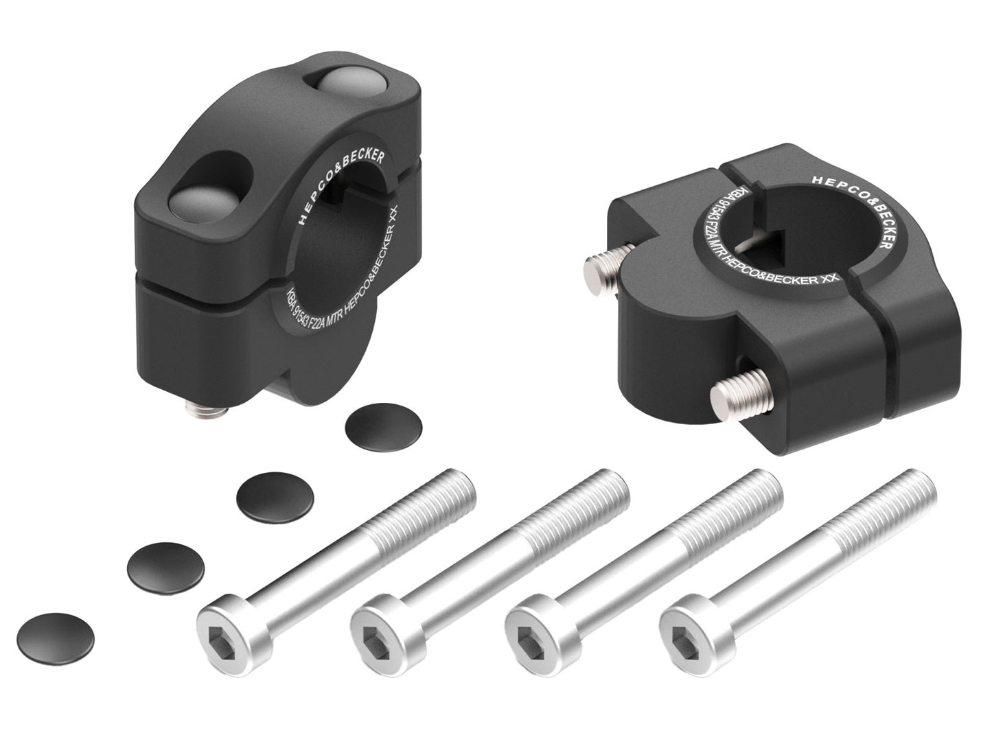 Hepco & Becker Handlebar Riser for KTM 890 Duke R (2020-2023), 20mm - black