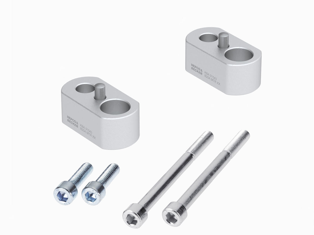 Hepco & Becker Handlebar riser 20 mm silver for Triumph Tiger 850 Sport (2021-)