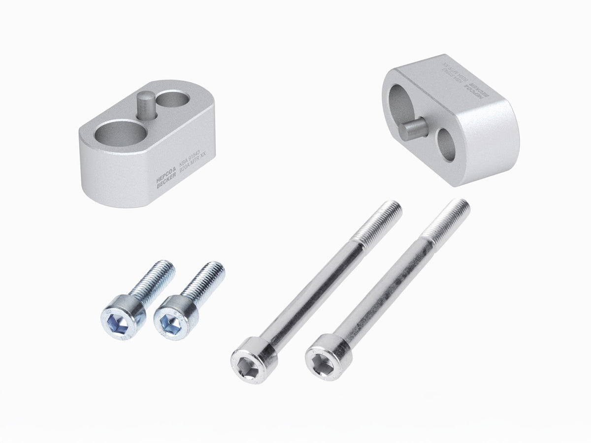 Hepco & Becker Handlebar riser 20 mm silver for Triumph Tiger 850 Sport (2021-)