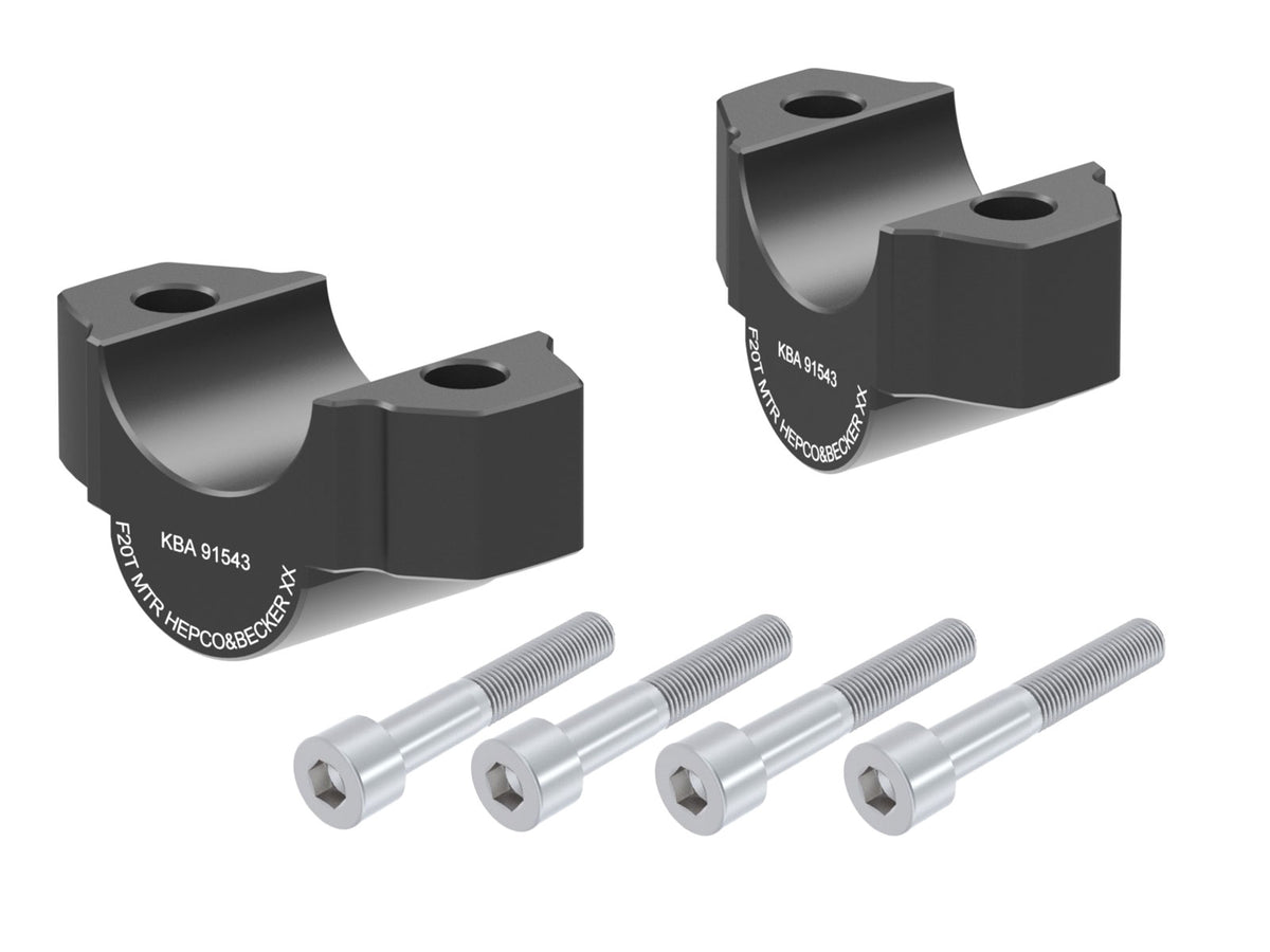 Hepco & Becker Handlebar riser 20 mm black for Yamaha XJR 1300 (2015-)