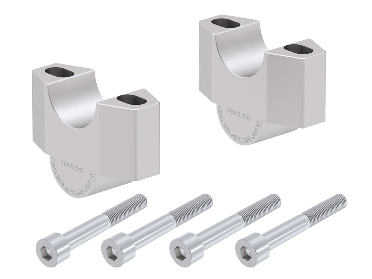 Hepco & Becker Handlebar riser for Honda X-ADV (2017-2024), 30 mm, silver