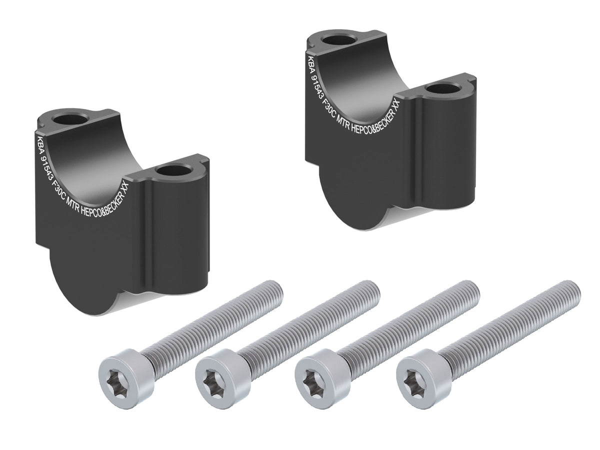 Hepco & Becker Handlebar riser 30 mm black for BMW R 1200 GS (2004-2007)
