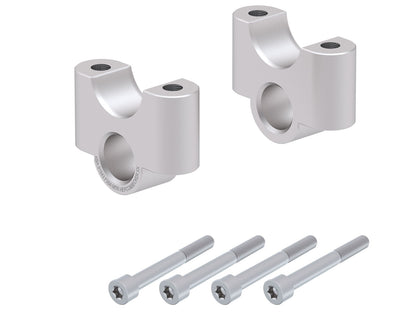 Hepco & Becker Handlebar riser 35 mm silver for BMW R 1200 GS LC Adventure (2014-2018)
