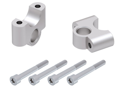 Hepco & Becker Handlebar riser 35 mm silver for BMW R 1200 GS LC (2013-2018)