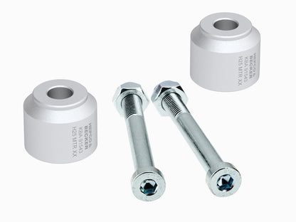 Hepco & Becker Handlebar riser 25 mm silver for BMW G 310 GS (2017-2025)