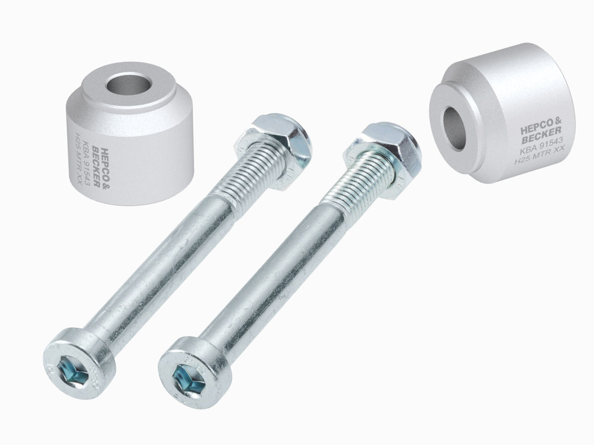 Hepco & Becker Handlebar riser 25 mm silver for BMW G 310 R (2016-2025)