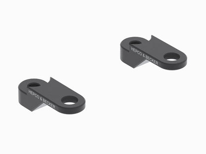 Hepco & Becker Handlebar riser 25 mm black incl. holder for front mask for Kawasaki Z 900 / SE (2017-2024)