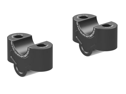 Hepco & Becker Handlebar riser 25 mm black incl. holder for front mask for Kawasaki Z 900 / SE (2025-)