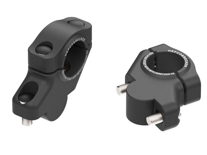 Hepco & Becker Offset Handlebar Riser for Honda XL 750 Transalp (2025-) 30mm up, 21mm back, black