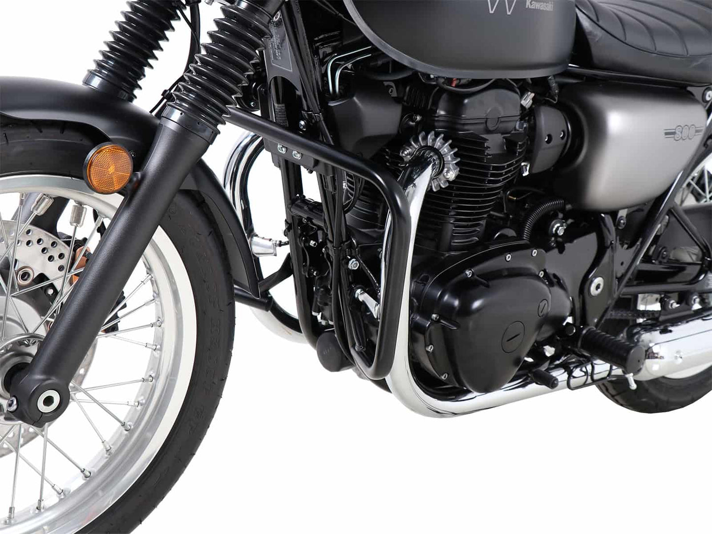 Hepco & Becker Engine protection bar black for Kawasaki W 800 Street / Cafe / Standard (2019-2025)