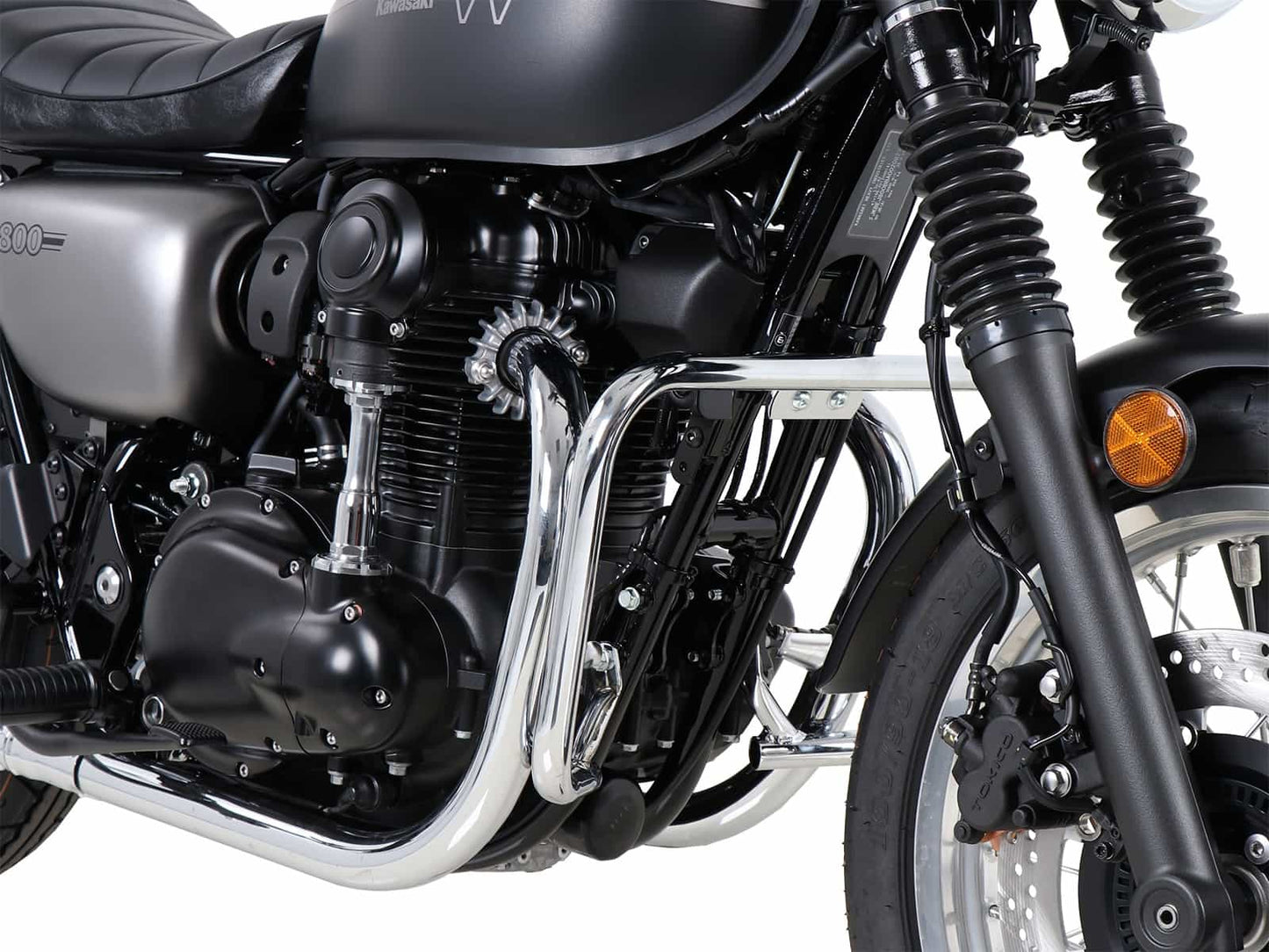 Hepco & Becker Engine protection bar chrome for Kawasaki W 800 Street / Cafe / Standard (2019-2025)