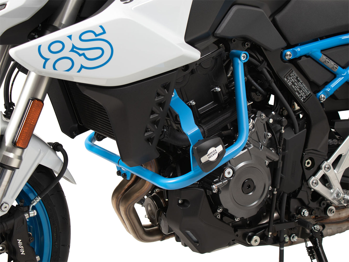 Hepco & Becker Engine protection bar incl. ProtectionPad blue for Suzuki GSX-8S (2023-)