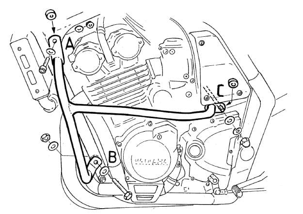 Hepco & Becker Engine protection bar black for Yamaha FZS 600 Fazer (1998-2004)