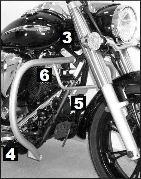 Hepco & Becker Engine protection bar chrome for Yamaha XVS 950 A Midnight Star (2009-)