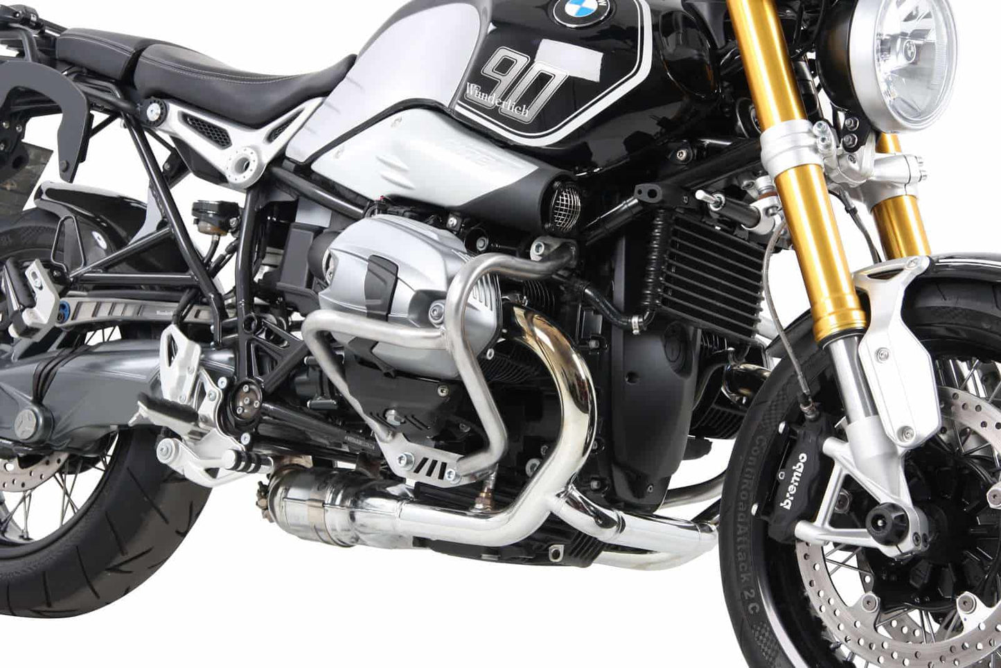 Hepco & Becker Engine protection bar silver for BMW R nineT (2014-2016)