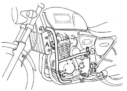 Hepco & Becker Engine protection bar chrome for Triumph Thunderbird (1995-1998)