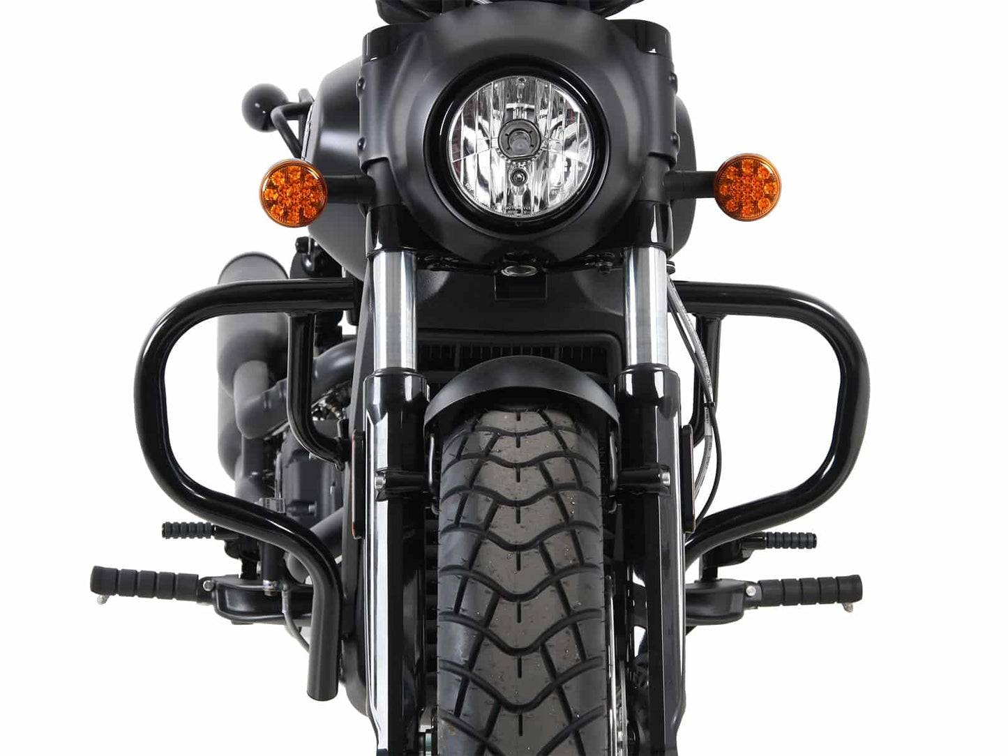 Hepco & Becker Engine protection bar black shine for Indian Scout Bobber / Sixty / Twenty / Rogue (2017-2024)