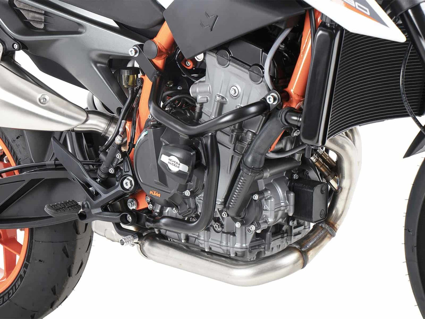 Hepco & Becker Engine protection bar black incl. protection pads for KTM 890 Duke R (2020-2023)