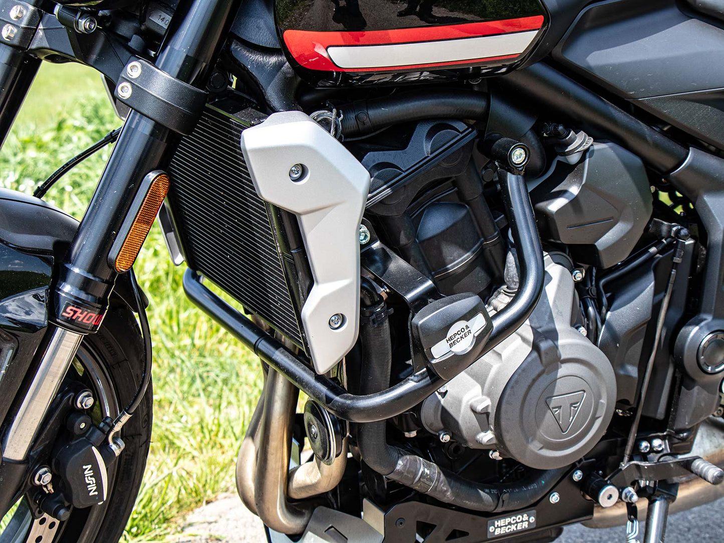 Hepco & Becker Engine protection bar black incl. protection pads for Triumph Trident 660 (2021-2024)