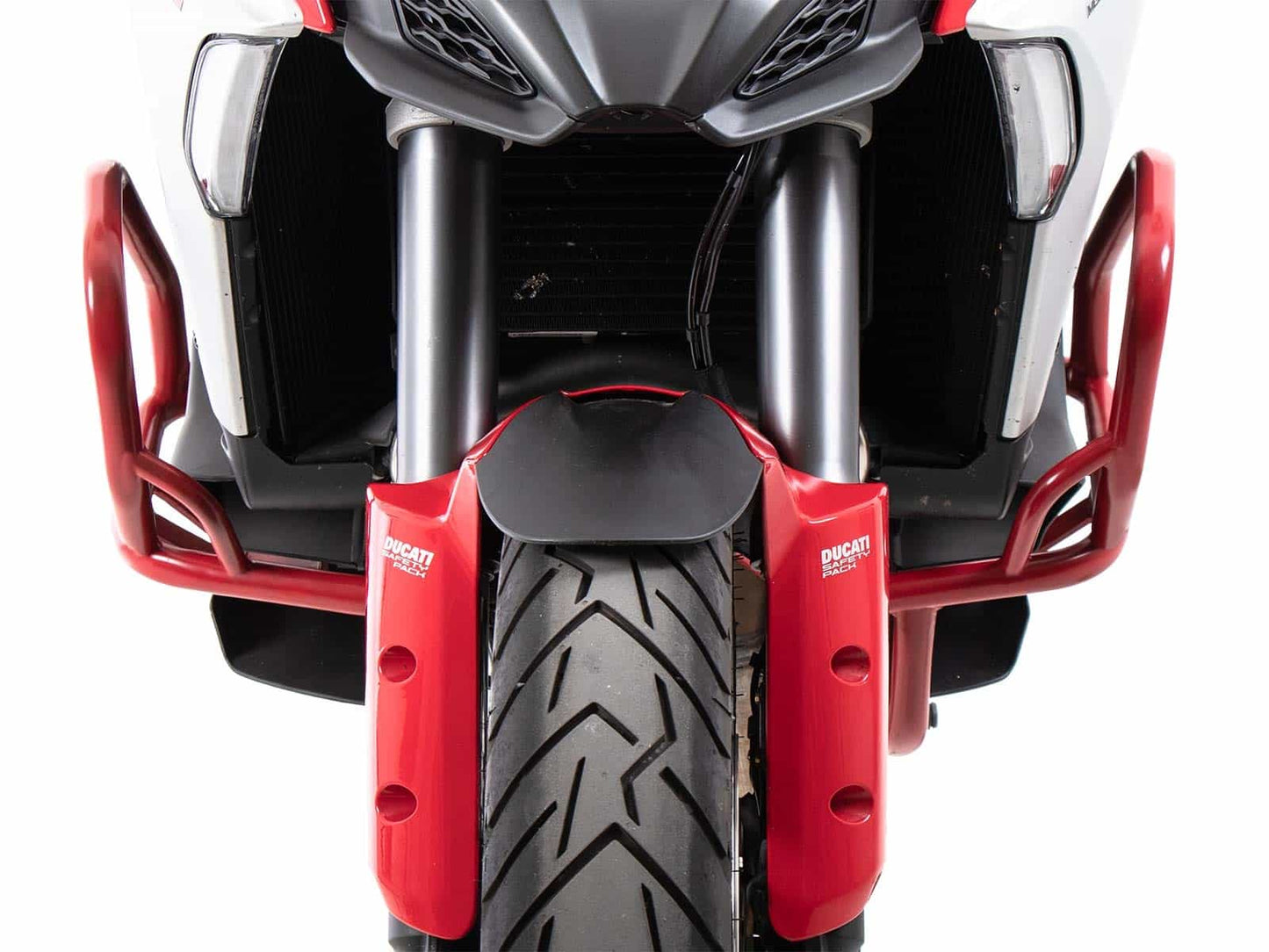 Hepco & Becker Engine protection bar red for Ducati Multistrada V4/S/S Sport/Pikes Peak (2021-2024)/Rally(2023-2024)