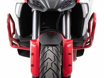 Hepco & Becker Engine protection bar red for Ducati Multistrada V4/S/S Sport/Pikes Peak (2021-2024)/Rally(2023-2024)