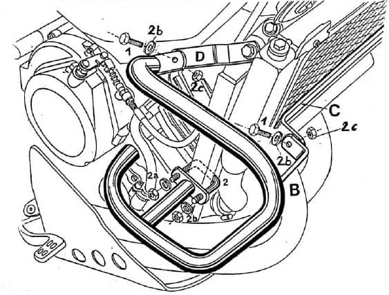 Hepco & Becker Engine protection bar black for Yamaha XTZ 750 Super Ténéré (1989-1997)