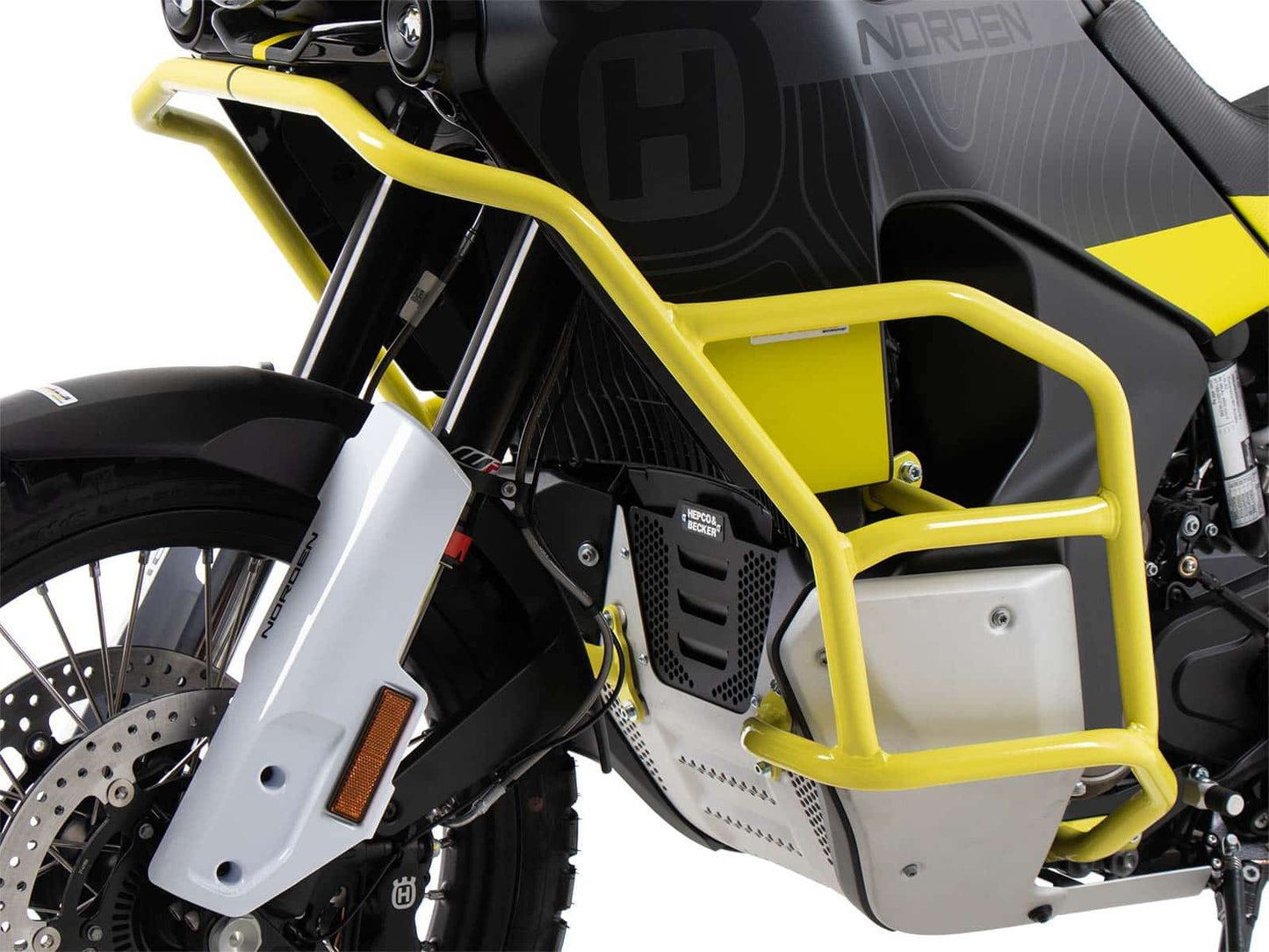 Hepco & Becker Engine protection bar "Solid" yellow for Husqvarna Norden 901 / Expedition (2022-)