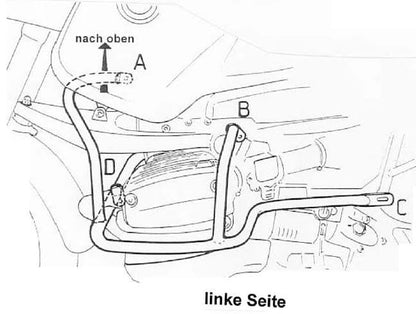 Hepco & Becker Engine protection bar silver for BMW R 850 GS (1998-2000)/R 1100 GS (1994-1999) *please state year of constrution*