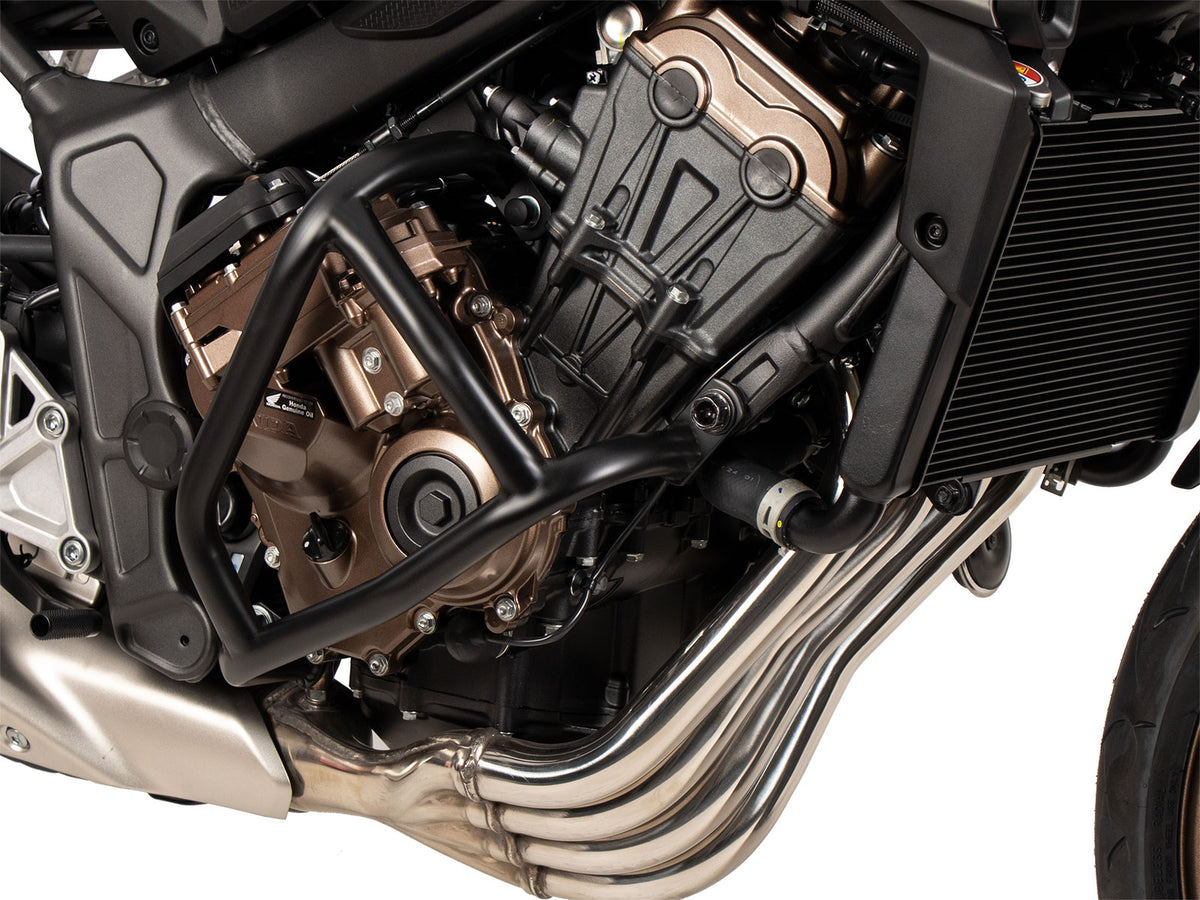 Hepco & Becker Engine protection bar "Solid" black for Honda CB 650 R E-Clutch (2024-)