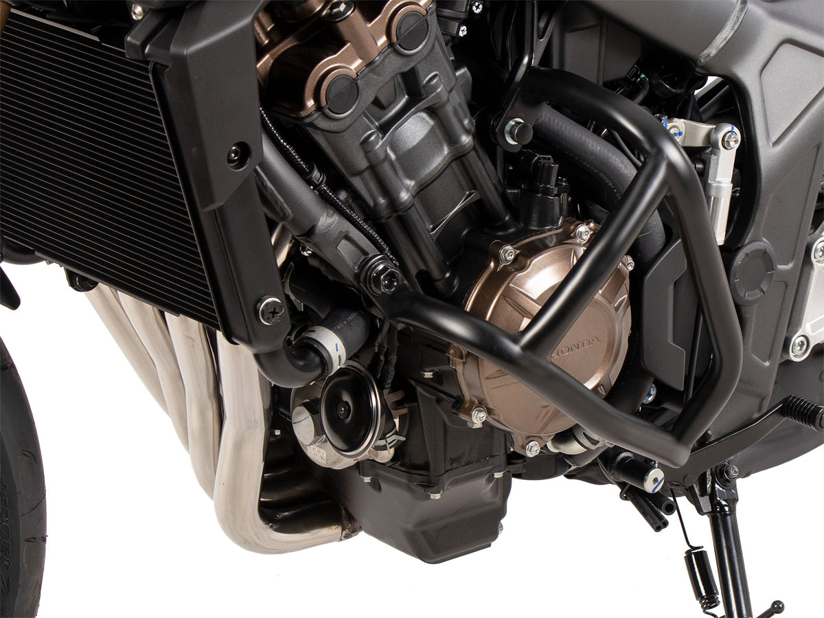 Hepco & Becker Engine protection bar "Solid" black for Honda CB 650 R E-Clutch (2024-)