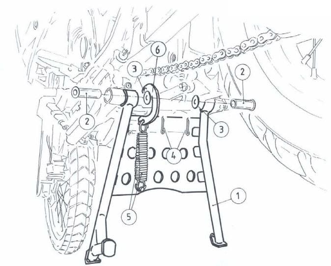 Hepco & Becker Center Stand for Honda XRV 750 Africa Twin (1993-2003)