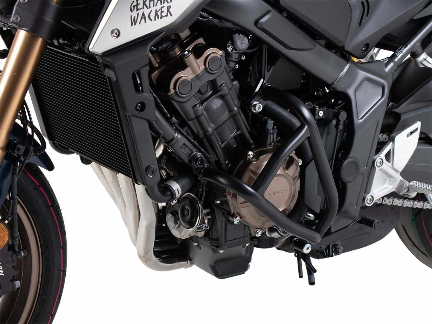 Hepco & Becker Engine protection bar "Solid" black for Honda CB 650 R (2021-2023)