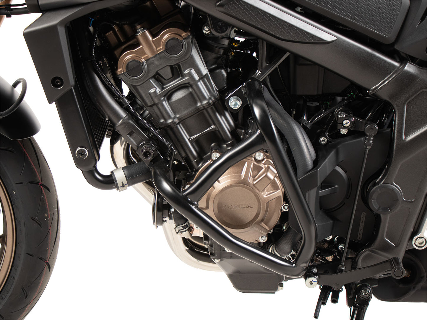 Hepco & Becker Engine protection bar "Solid" black for Honda CB 650 R (2024-)