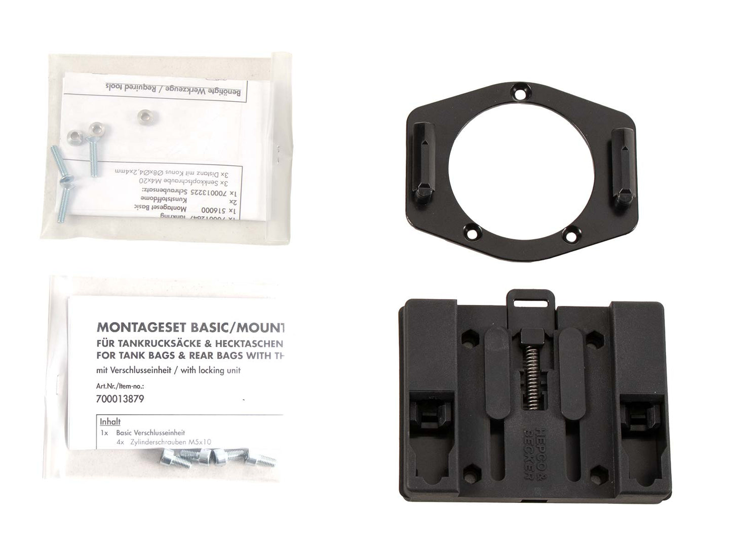 Hepco & Becker Tankring BASIC incl. fastener for tankbag for Moto Guzzi V 7 Cafe classic/Classic/Special (2008-2014)(Blechtank)