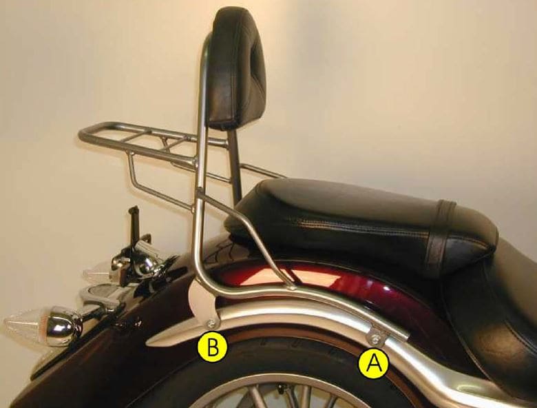 Hepco & Becker Sissybar without rearrack for Yamaha XV 1900 Midnight Star (2006-2016)