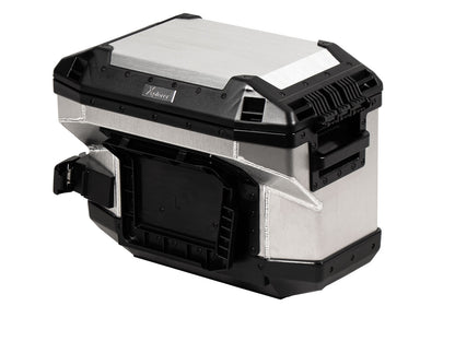 Hepco & Becker Xplorer 37 left silver for cutout carrier (cut out for exhaust)