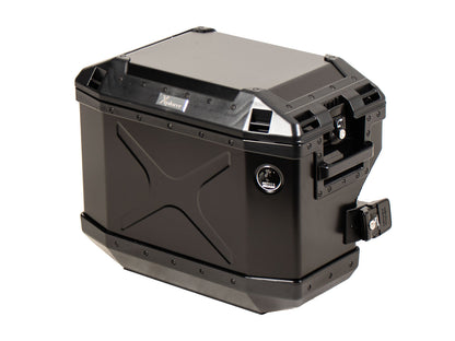 Hepco & Becker Xplorer 37 left black for cutout carrier (cut out for exhaust)