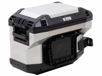 Hepco & Becker Xplorer 37 right silver for cutout carrier (cut out for exhaust)
