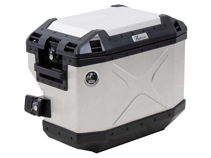 Hepco & Becker Xplorer 37 right silver for cutout carrier (cut out for exhaust)