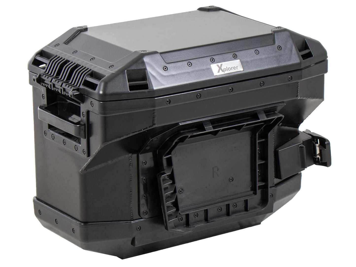 Hepco & Becker Xplorer 37 right black for cutout carrier (cut out for exhaust)