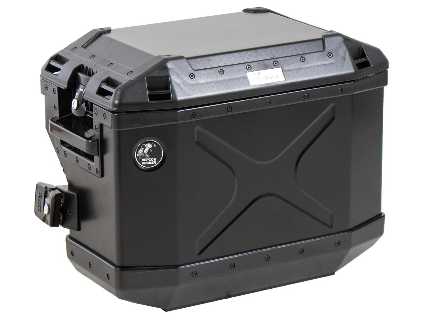 Hepco & Becker Xplorer 37 right black for cutout carrier (cut out for exhaust)