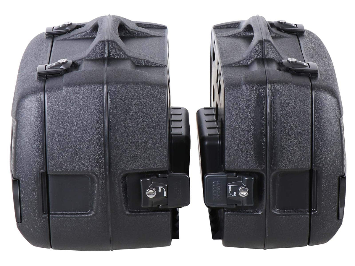 Hepco & Becker Junior Flash Enduro side case set 40 left / 30 right black