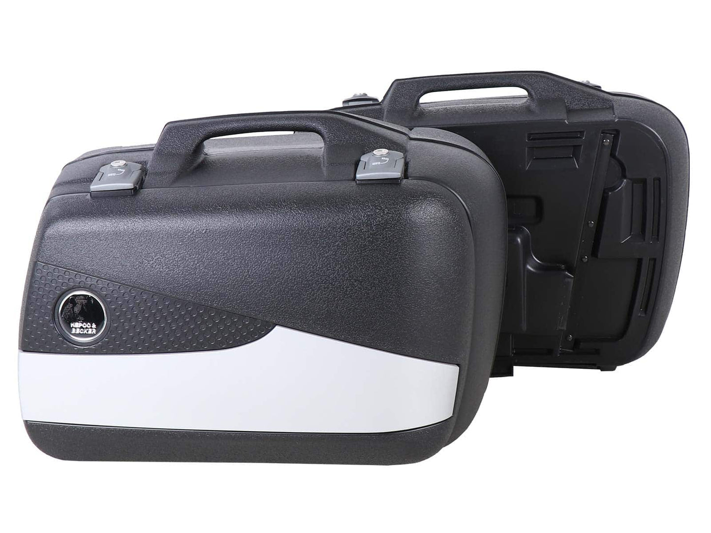 Hepco & Becker Junior Flash Enduro side case set 30 left / 40 right silver