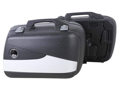 Hepco & Becker Junior Flash Enduro side case set 30 left / 40 right silver