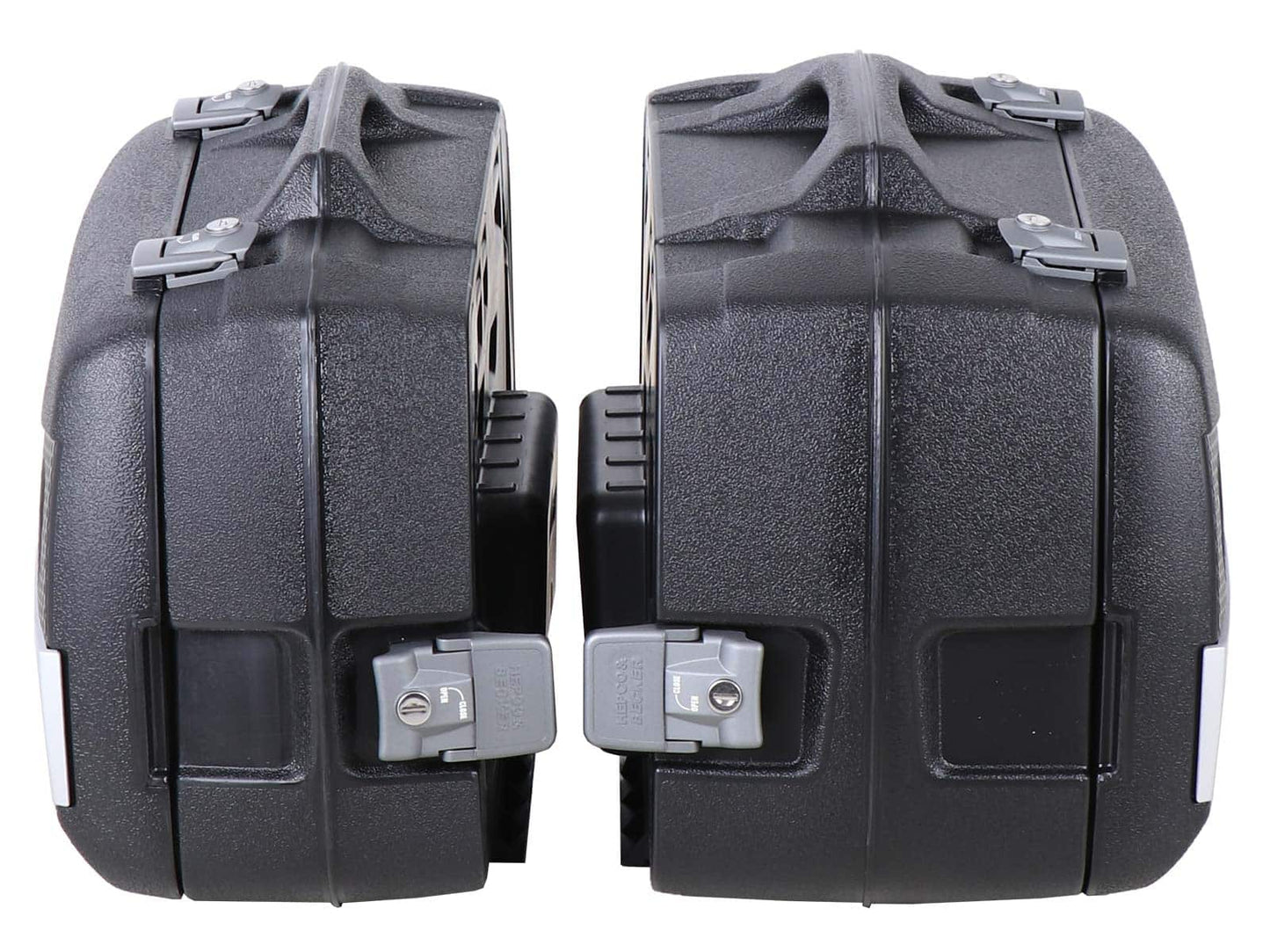 Hepco & Becker Junior Flash Enduro side case set 30 left / 40 right silver