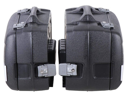 Hepco & Becker Junior Flash Enduro side case set 30 left / 40 right silver