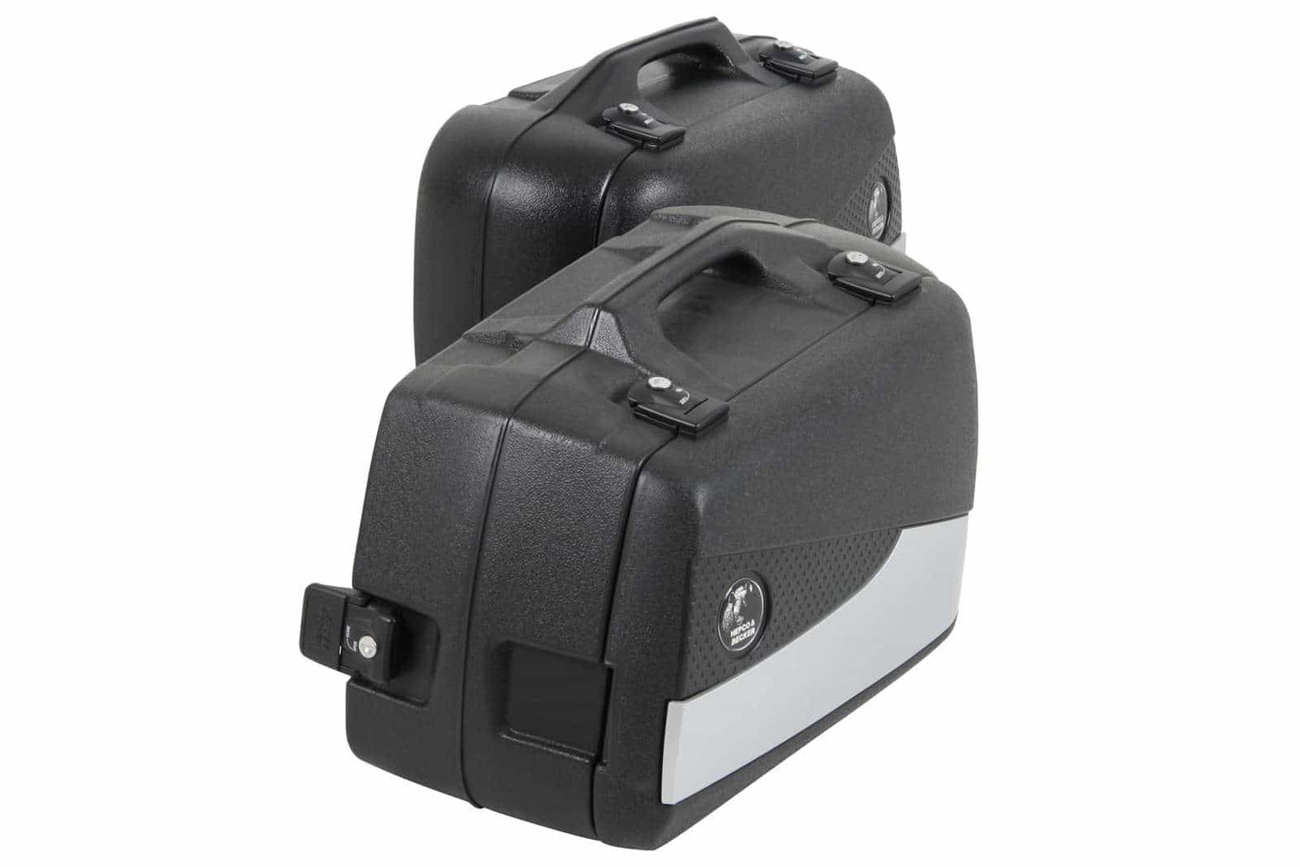 Hepco & Becker Junior Flash Enduro side case set 30 left / 40 right silver
